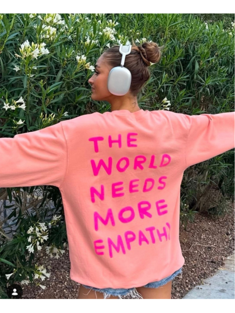 The Mayfair Group "The World Needs More Empathy" Crewneck - Pink - XXL